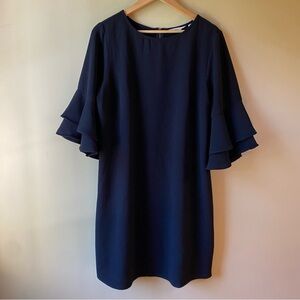 Soft Surroundings Black Loose Flutter Bell Sleeve Women’s Dress Size Large